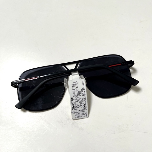New Original GUESS Aviator Sunglasses GO00066 Double Bridge Black Red Trim main image 5